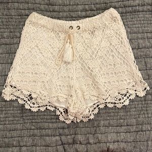 Like new Anthropologie crochet shorts